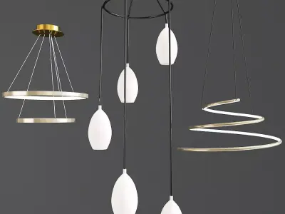 Ceiling Light Chandelier 3D model purchase