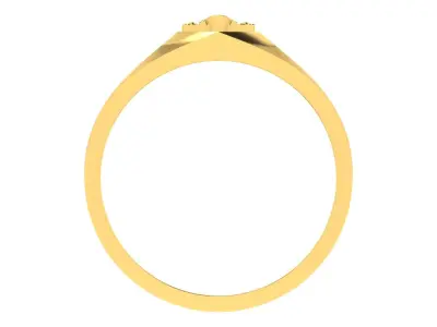 Light Weight Gold Diamond Rings-ZA RN 842 3D print model