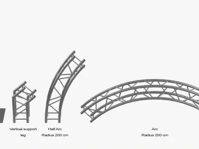 Modular Circular Ring Arch System  3D model