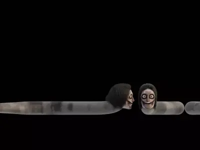 Snake Horror Creature From PoolRoom Horror Game 3D model
