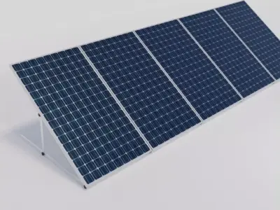 Solar panels 3D model
