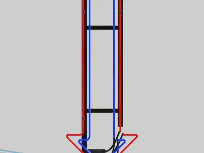 Neon Arrow Sign 3D model