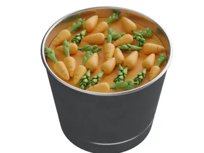 Carrot Basket 3D model