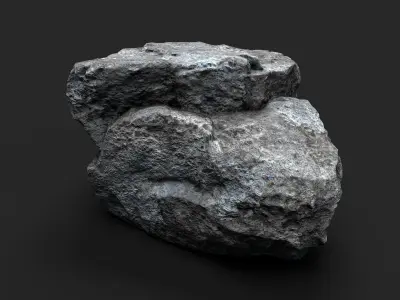 Rock 16-8 Low-poly 3D model