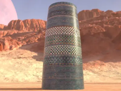 Uzbekiston Khiva Kaltaminor  Low-poly 3D model