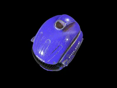 Helmet BORZ Police Low-poly 3D model
