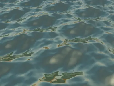 Sea Ocean Low-poly 3D model