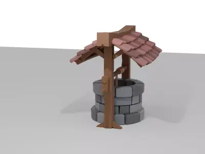Low poly Well Low-poly 3D model purchase