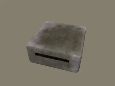 bunker  Low-poly 3D model