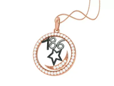 Spiritual 786 Pendant 3D print model