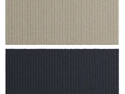 Carpet rubber floor mats 3D model