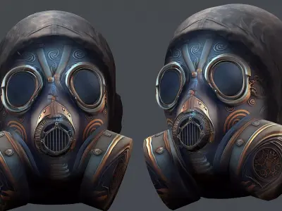 Helmet 3d model military combat Military Low-poly Low-poly 3D model