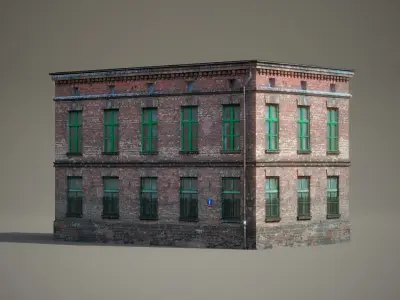 New York Background Buildings Pack Low-poly 3D model