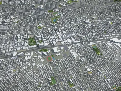 New York - Queens Low-poly 3D model