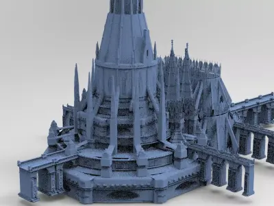 Angelic  Palace Baroque gothic 6 3D model