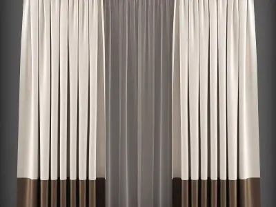 Curtain 3D model 150 Low-poly 3D model