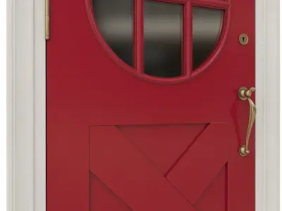 Entrance classic door 19 3D model