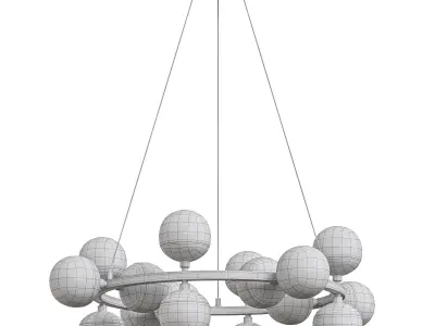 Raechelle Globe Chandelier By Arhaus 3D model