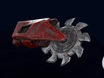 Sci-Fi Saw Low-poly 3D model