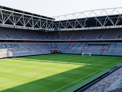 Merkur Spiel-Arena - Fortuna Dusseldorf - Germany 3D model