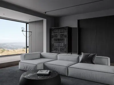 Apartment interior scenes          3D model