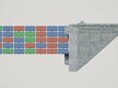 Imperial Class 4 Container Transport MOSE - Star Wars 3D model