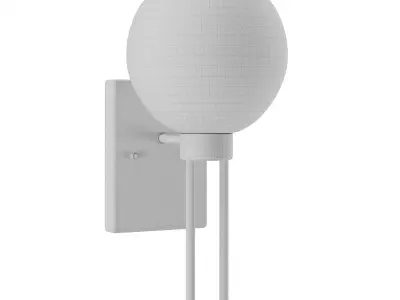 Harriet Single Transparent Dimmable Bath Sconce 3D model