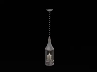 Hanged Pendant Light Low-poly 3D model