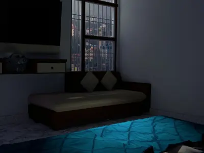 Project on 3D Interior Model of a Room 3D model