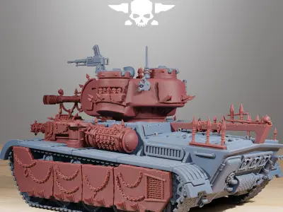 GrimGuard Heavy Tank Corrupted Conversion Kit 3D print model