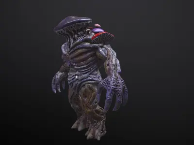 Mushroom Boss Low-poly 3D model