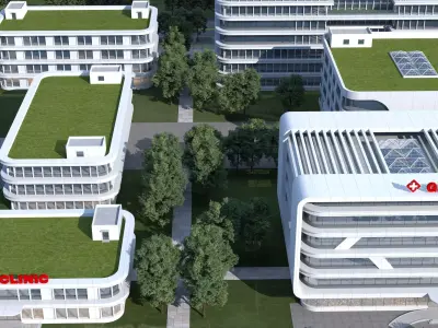 hospital building with 05 3D model