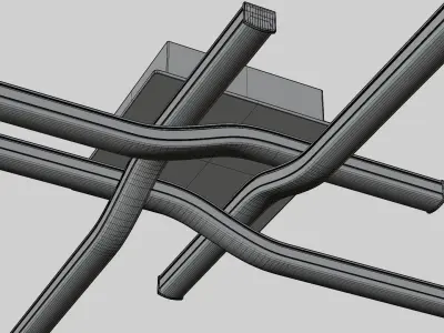 Ceiling LED  MESH 01-1621 3D model