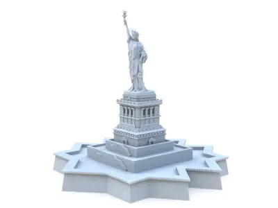 Statue of Liberty 2 Low-poly 3D model