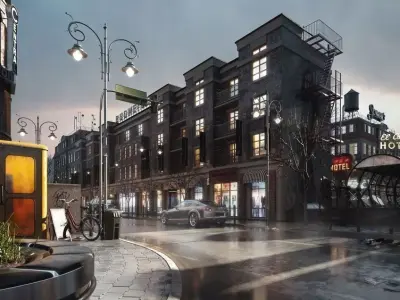 Archmodels vol 162 - street props models 3D model