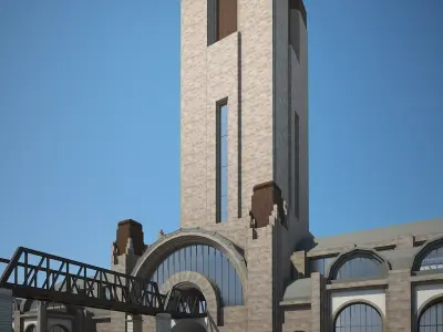 Train Station 3D model