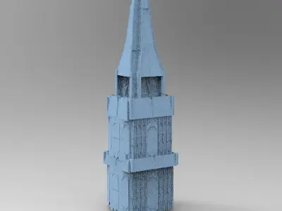 Third age Fort architecture Tower 3D model