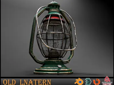 Old Lantern 3D model buy