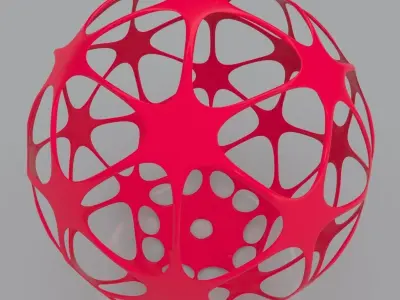 Futuristic Geometric Shape 3D Print Model 3D print model