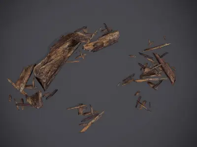 Rubble and Debris - Package - Collection 1 and 2 Low-poly 3D model