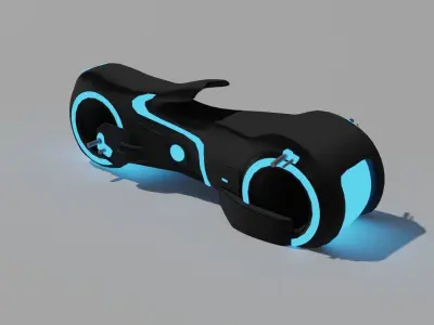 Tron Moto - Low poly Low-poly 3D model