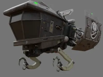 SPACESHIP Tug  Free 3D model