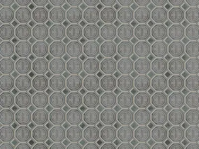 Ancient Ornamental Stone Tiles PBR Seamless Texture