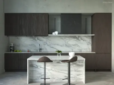 LIGHT KITCHEN DESIGN Free 3D model