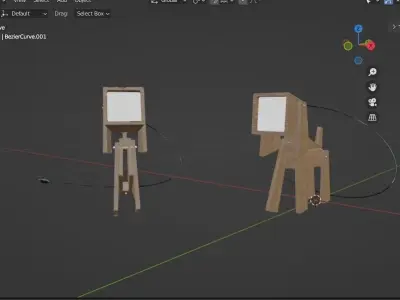 WOODEN DOG LIGHT 3D model