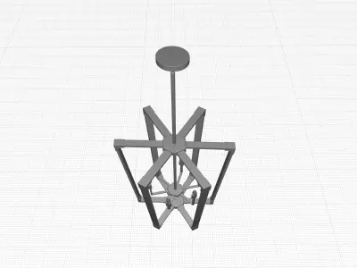 Caenada Light Candle Chandelier 3D model