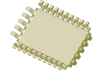 Transparent Electronic Microchip Toy 3D model