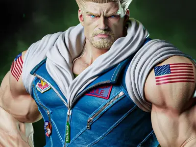 Guile - Street Fighter - Fullsize 3D print model