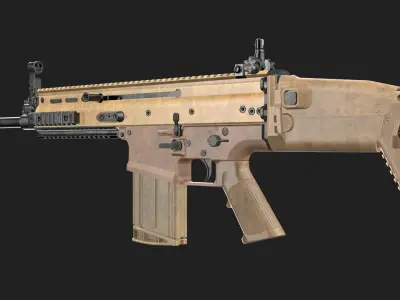 FN SCAR-H SCAR-L Bundle 3D Model Pack