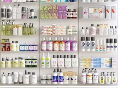 Pharmacy Showcase 3D model